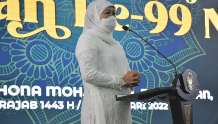 Puncak Harlah NU 99 di Bangkalan, Gubernur Jatim Paparkan Progres Pembangunan IISP