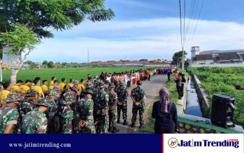 FPRB, TNI Polri dan Pemkab Kompak Bersihkan Sungai Jung Cangcang
